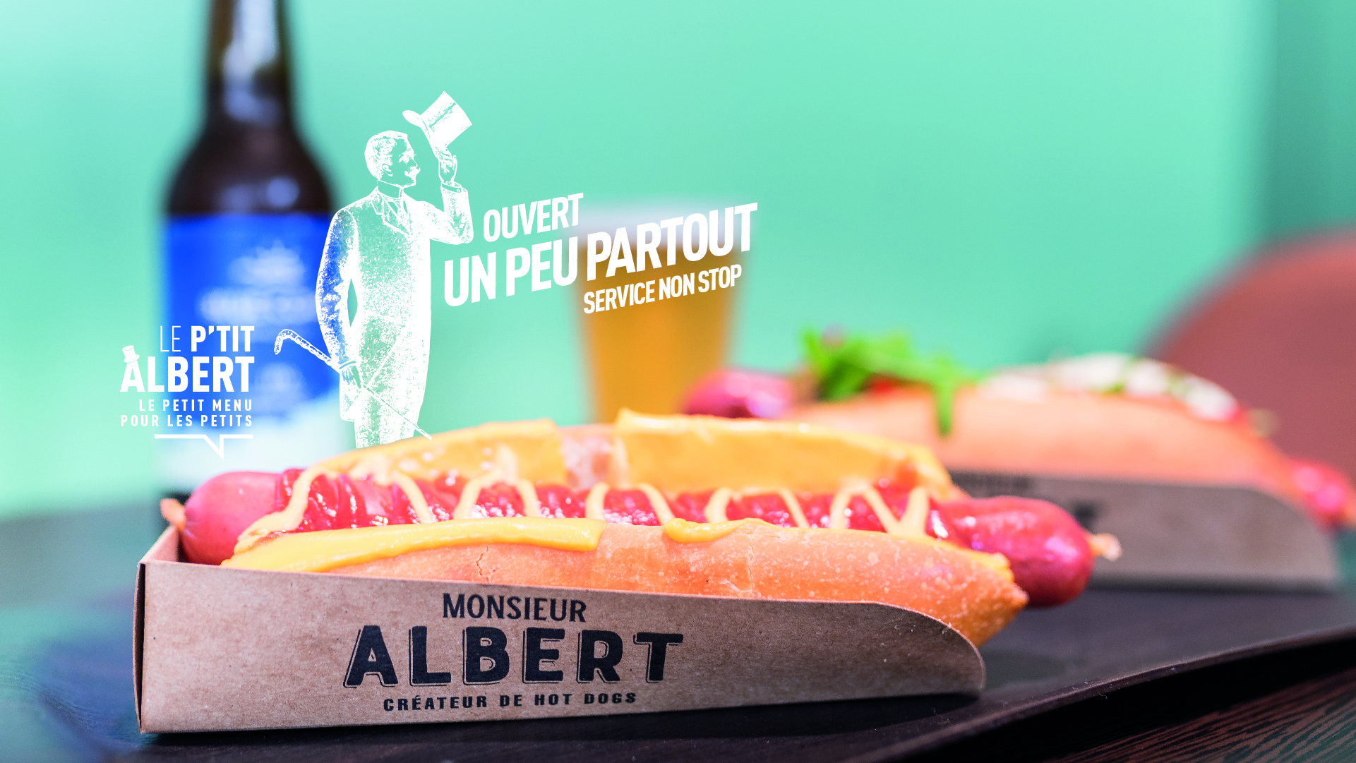 Monsieur Albert - Créateur de Hot-dogs à la Française - Hot-dog du moment - Etablissements en France